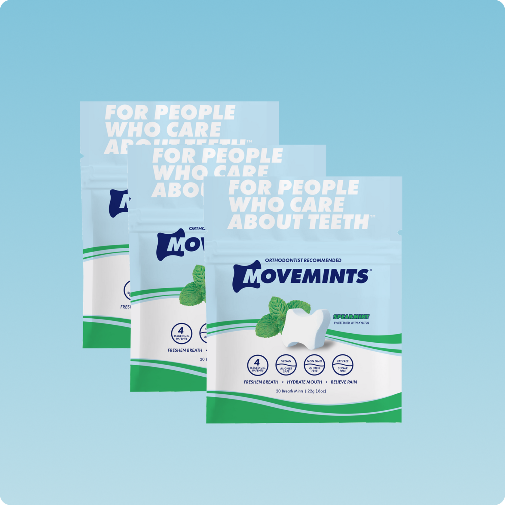 Movemints Breath Mints for Aligners Spearmint