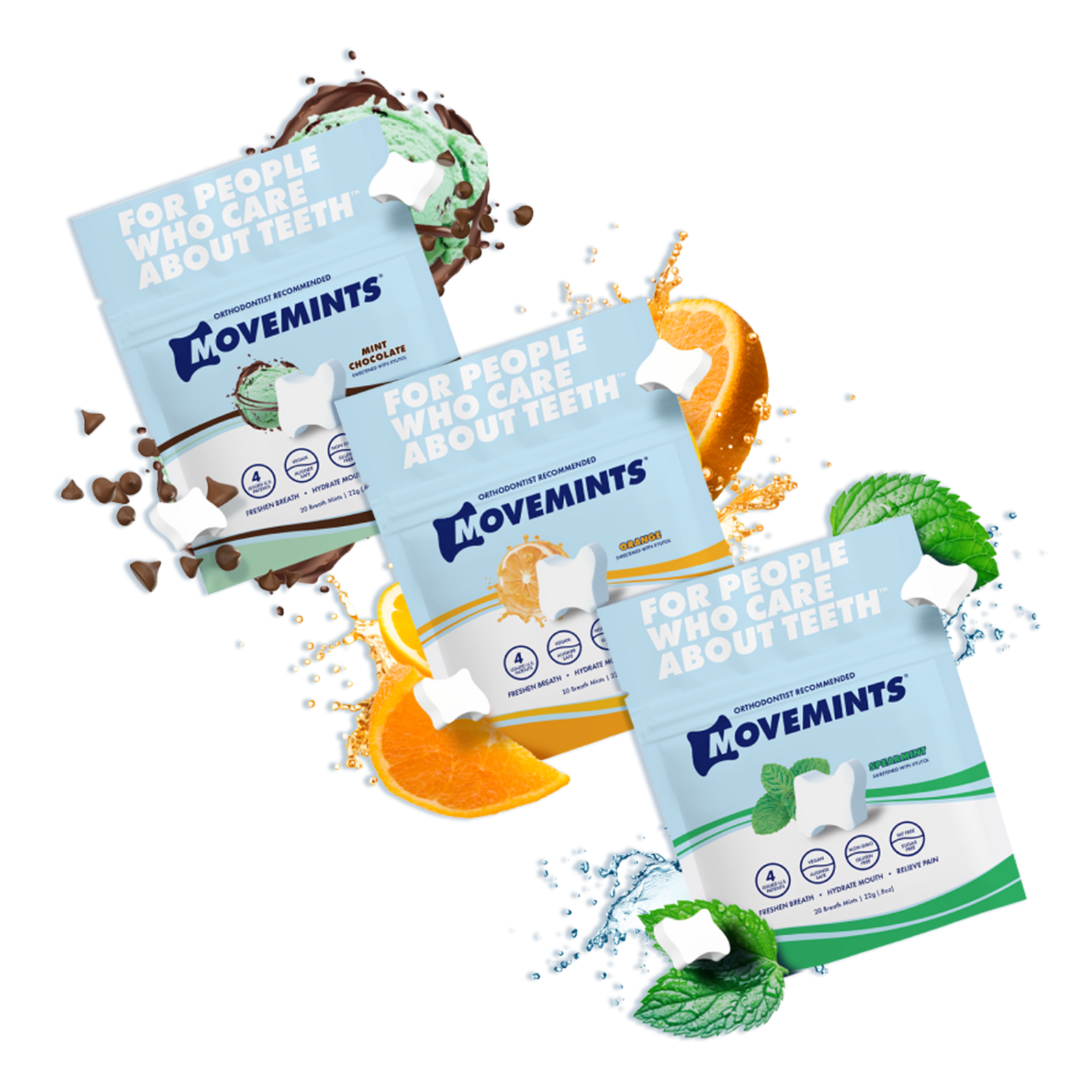 Movemints Breath Mints for Aligners Variety Pack