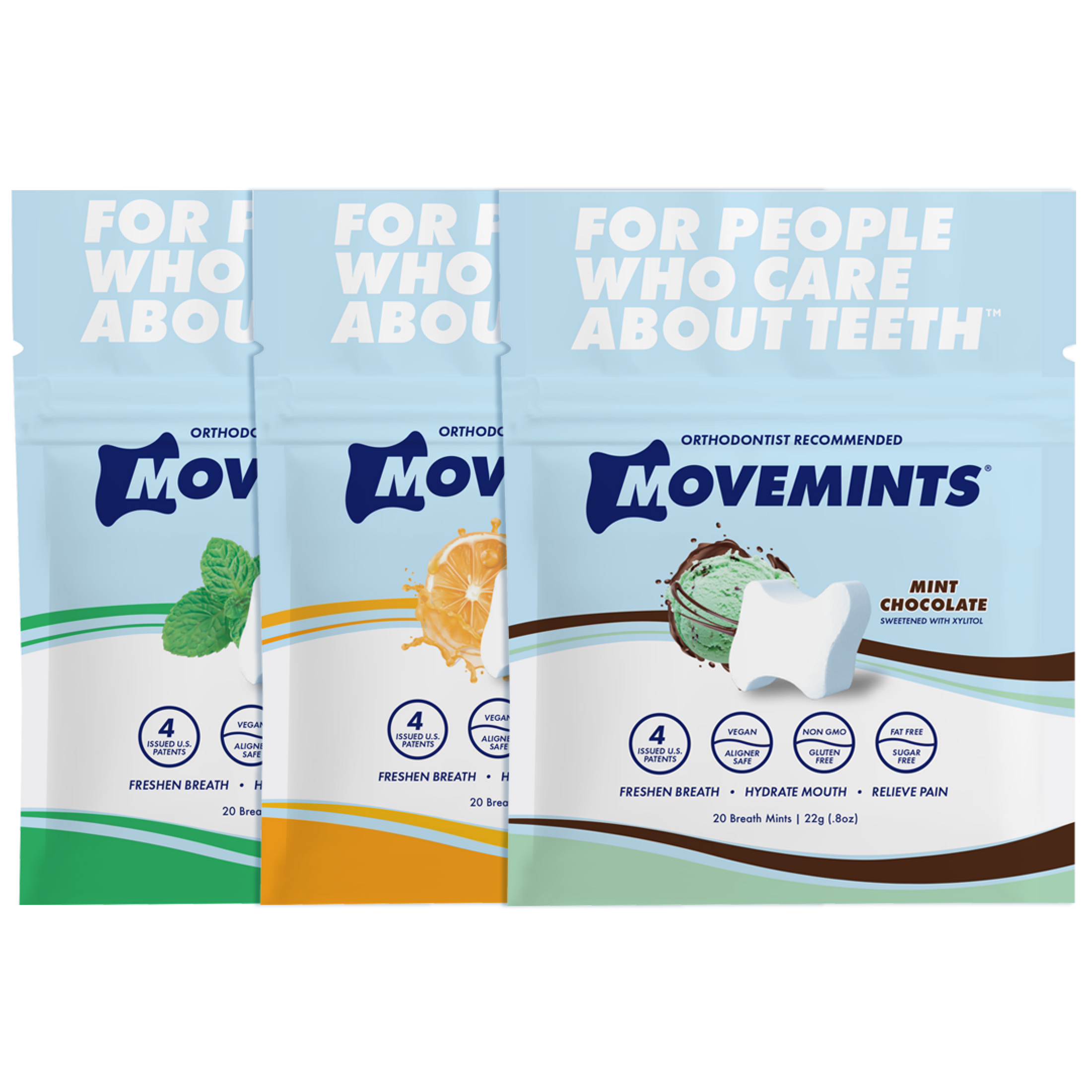 Movemints Breath Mints for Aligners Variety Pack